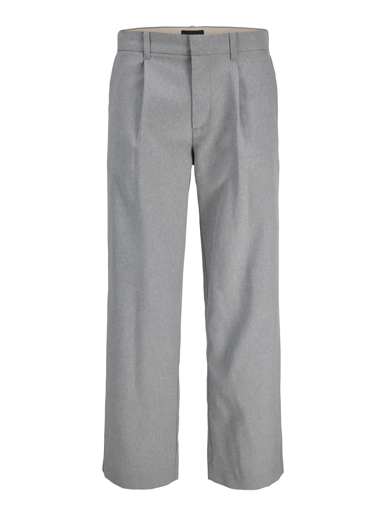 APREL APREL Wide Leg Fit Chino trousers -Light Grey Melange - 12289727